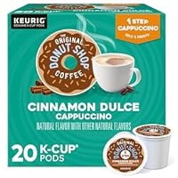 The Original Donut Shop One-Step Cinnamon Dulce Cappuccino, Keurig Single-Serve K-Cup Pods, 20 Count