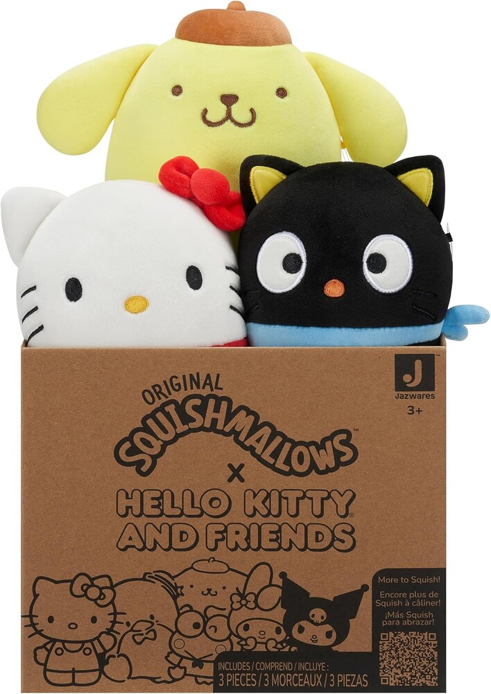 Squishmallows Original Sanrio 5in Mystery 3-Pack – Official Jazwares Plush (Little)