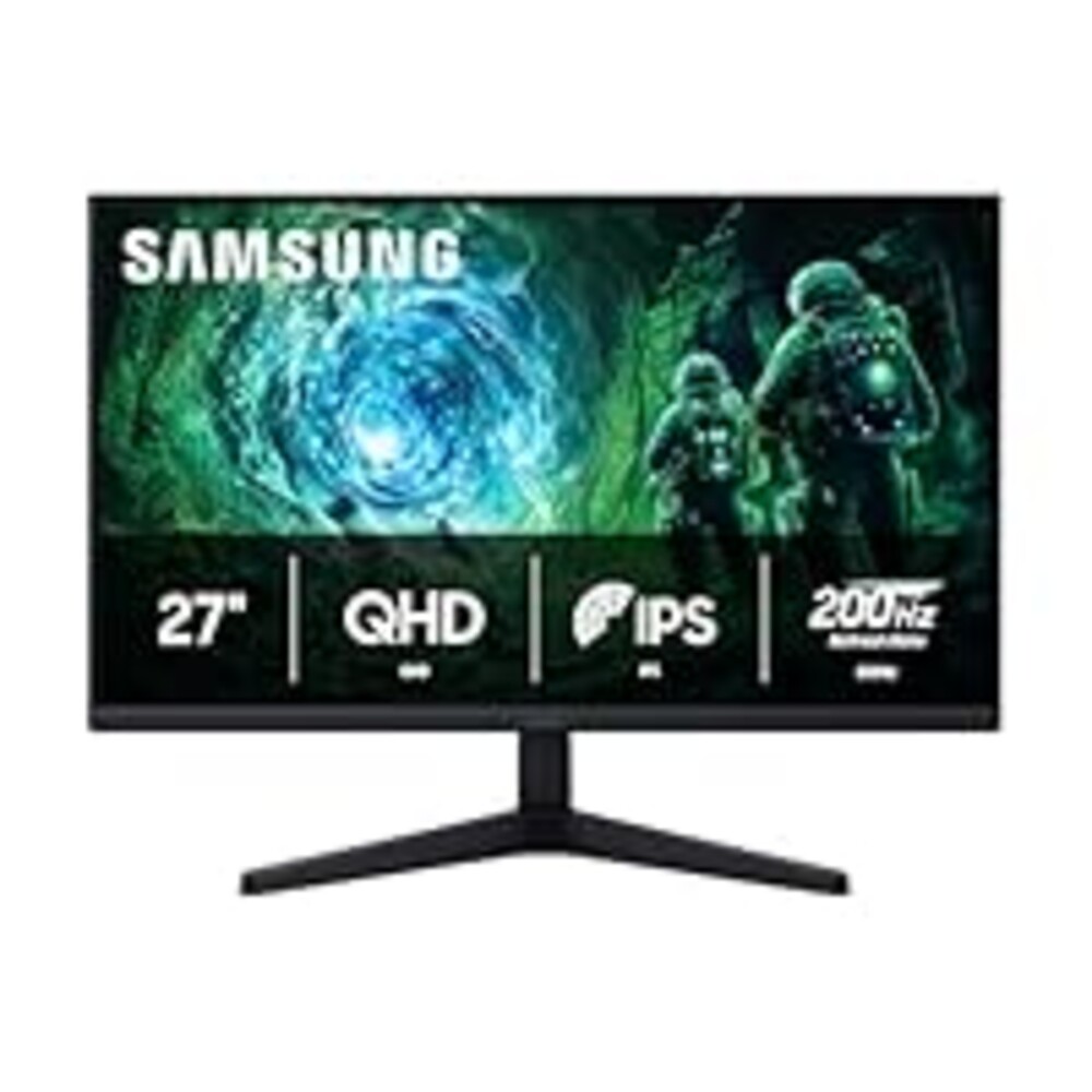 SAMSUNG 27” Odyssey G5 G53F QHD Resolution Gaming Monitor, HDR10, 200Hz Refresh Rate, IPS Panel, AMD FreeSync™ Premium, Black Equalizer, Auto Source Switch, LS27FG53DENXZA