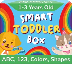 TOYVENTIVE Educational Books, Flash Cards, and Puzzles - Birthday Gifts for 1, 2, 3, and 4 Year Old Boys, Toddler Learning Toys and Activities