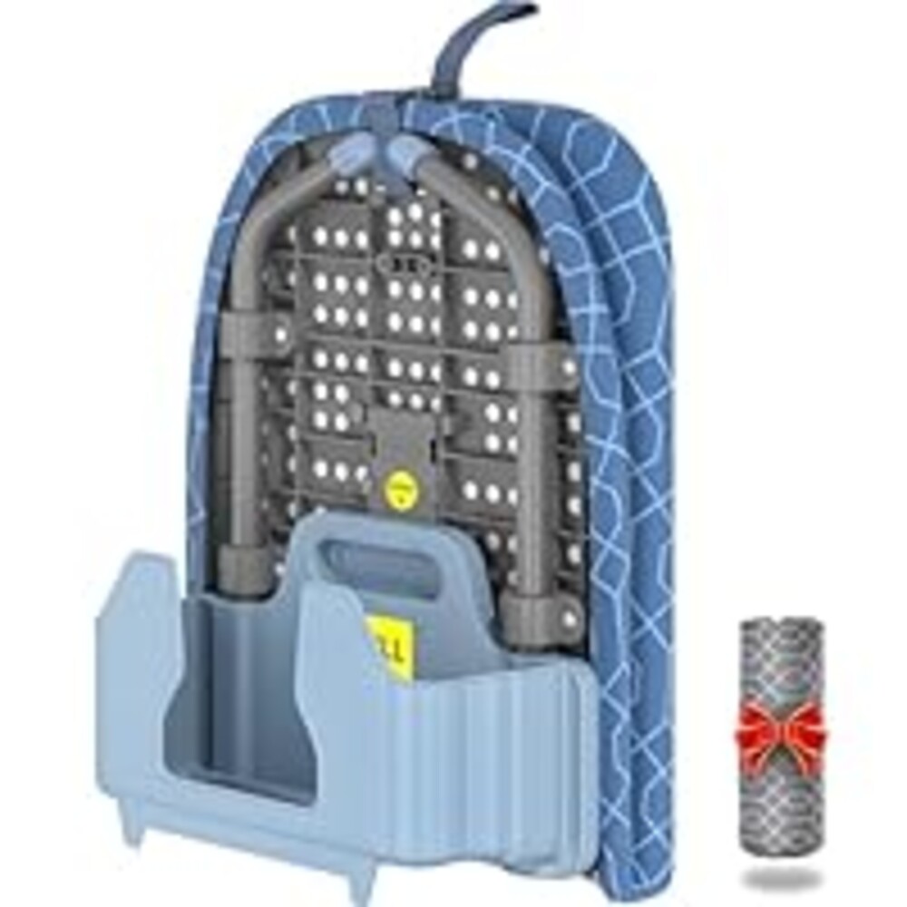 APEXCHASER Ironing Board Small with Iron Holder, Tabletop Small Iron Board with 2 Heat Resistant Ironing Covers, Portable Tabletop Ironing Board with Non-Slip Feet for Home Travel Use