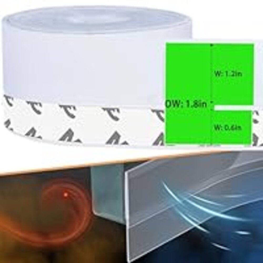 Weather Stripping Silicone Seal Strip, Weather Stripping Door Seal Strip - House and Glass Shower Doors Silicone Sealing for Door and Windows Gaps of Collision and Side, (Transparent) 45MM…