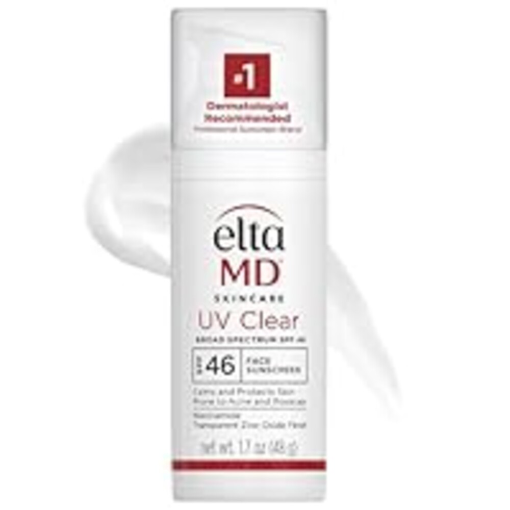 EltaMD UV Clear Face Sunscreen SPF 46, Oil-Free Sunscreen with Zinc Oxide, Dermatologist Recommended