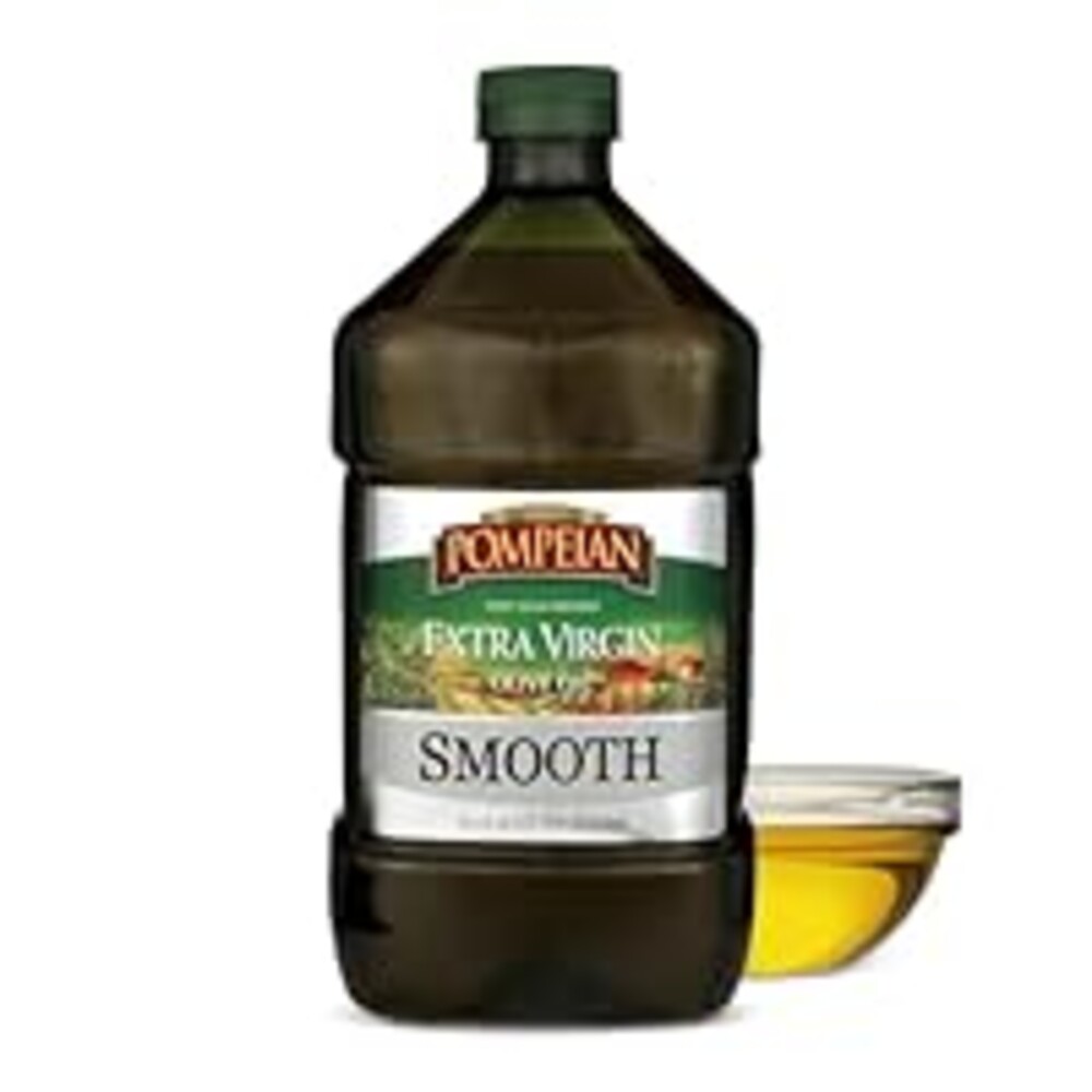Pompeian Smooth Extra Virgin Olive Oil, Contains Polyphenols, First Cold Pressed, 101 Fl Oz