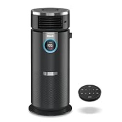 Shark HC451 3-in-1 Clean Sense Air Purifier, Heater & Fan, HEPA Filter, 500 Sq Ft, Oscillating, Small Room, Bedroom, Office, Captures 99.98% of Particles for Clean Air, Dust, Smoke & Allergens, Black