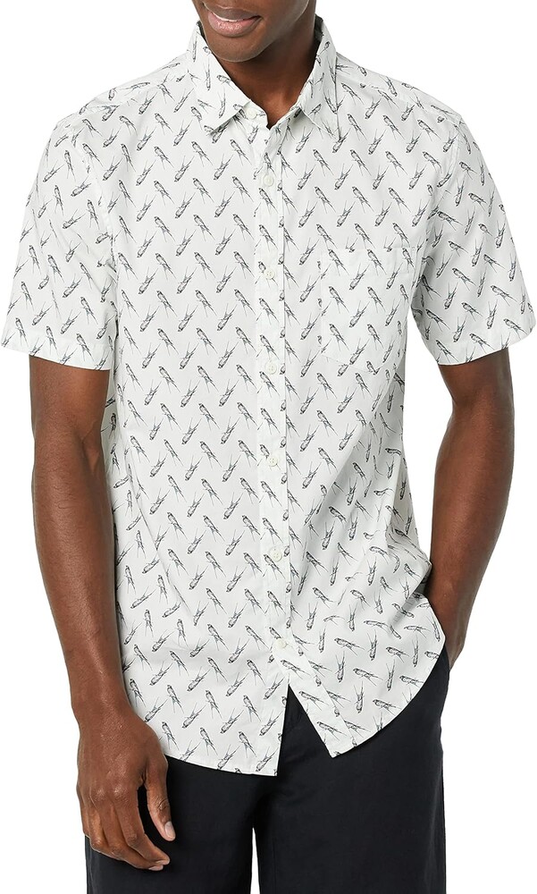 Amazon Essentials Short Sleeve Shirt for Men, Available in Big & Tall