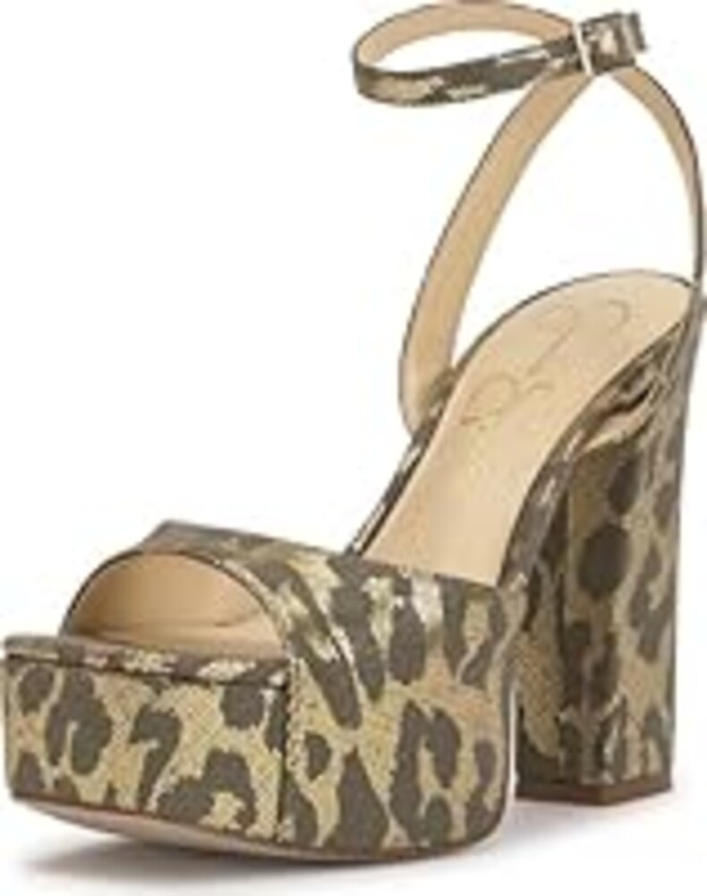 Jessica Simpson Lirio Peep Toe Platform Sandal, Golden, 9