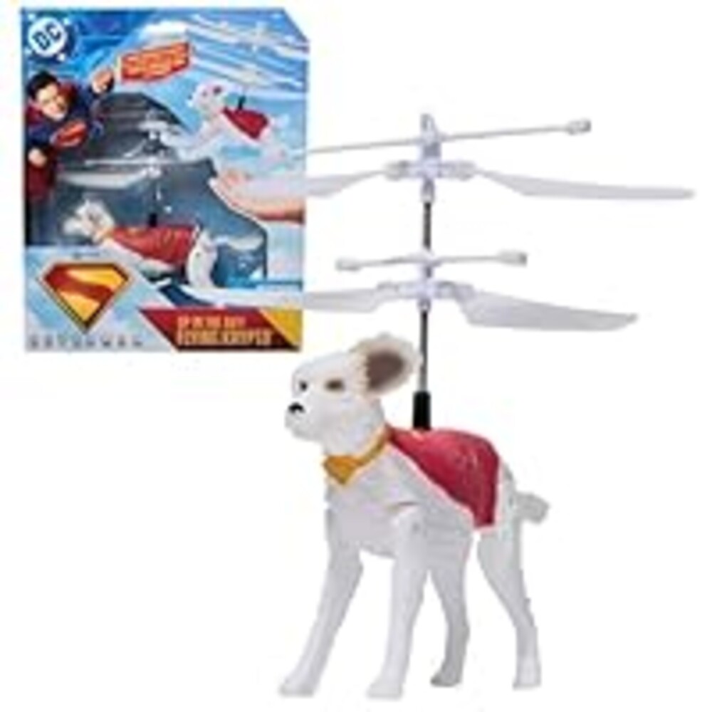 DC Comics, Superman Up in The Sky! Flying Krypto, RC Toys and Remote Control Toys for Kids, 7.5-Inch Hovering Superdog, for Ages 4 and Up