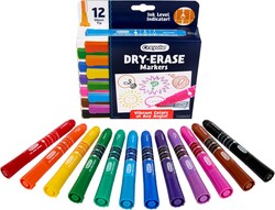 Crayola Take Note Dry Erase Markers for School (12ct) Essential Easter Basket Stuffers, Chisel Tip Whiteboard Markers, Spring Craft Supplies for Teachers, Low Odor