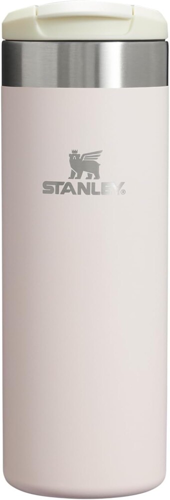 Stanley AeroLight Transit Bottle 16 oz | Locking Drink Through Lid | Leak Resistant Water Bottle or Coffee Travel Mug | Lightweight Insulated Stainless Steel | BPA-Free | Rose Quartz