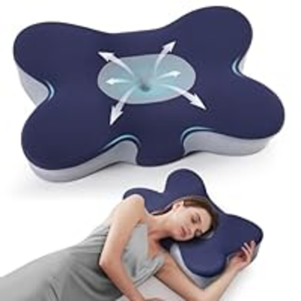 FAIORD Cervical Neck Pillow for Pain Relief, Cooling Excellent Support Side Sleeper Pillow for Adults, Ergonomic Memory Foam Pillows for Sleeping, Contour Neck Pillow for Side Back Stomach Sleepers