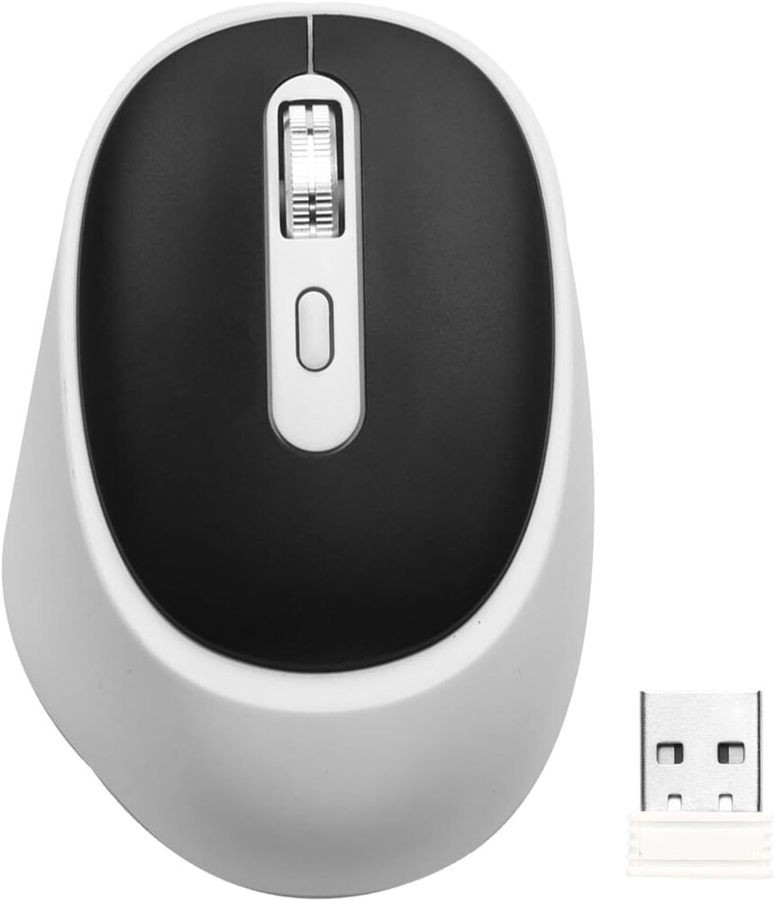 TEZER Wireless Mouse for Laptop, 2.4G Portable Computer Mouse, Ergonomic Design, USB Receiver, for Laptop, PC, Computer, Chromebook, Notebook,