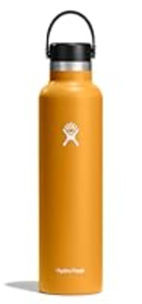 Hydro Flask Water Bottle - Insulated Stainless Steel - Non Spill, Leakproof in 24 Oz Fossil Brown