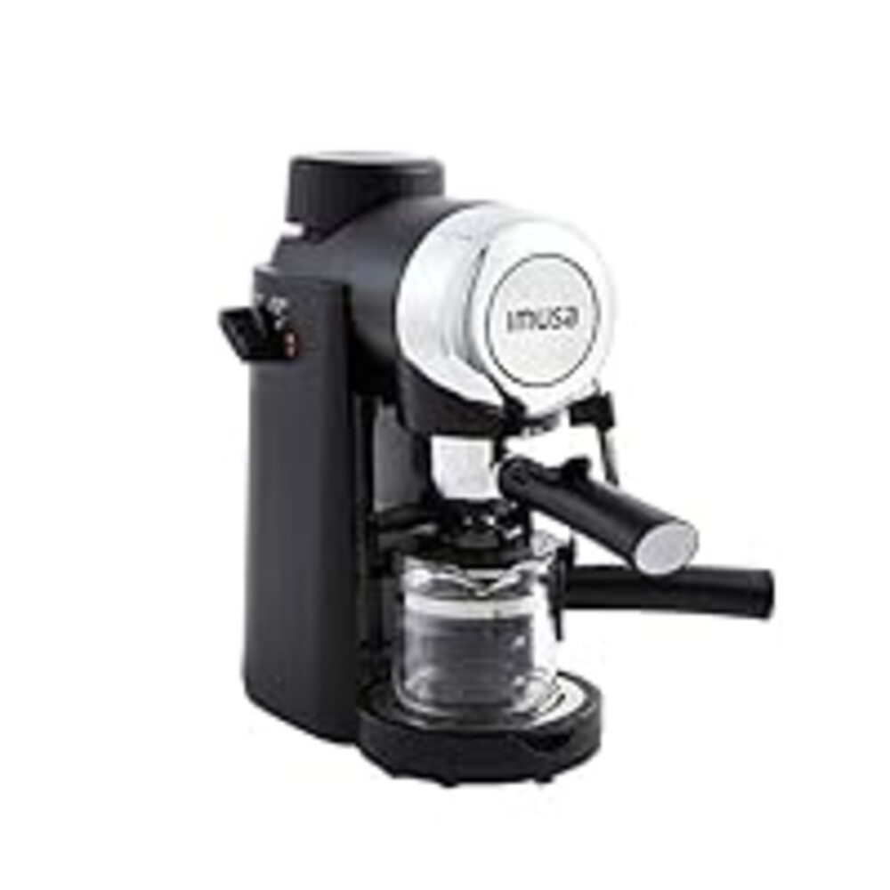 Imusa 4 Cup Epic Electric Espresso/Cappuccino Maker (Cafe Cubano, Cortadito, Colada, Cafe con Leche), Black