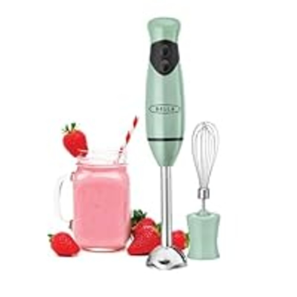 bella 2-Speed Hand Immersion Blender with Whisk Attachment, 250 Watt, Sage, Immersion Blender with Dishwasher Safe Whisk & Blending Attachments for Food Prep (17576)