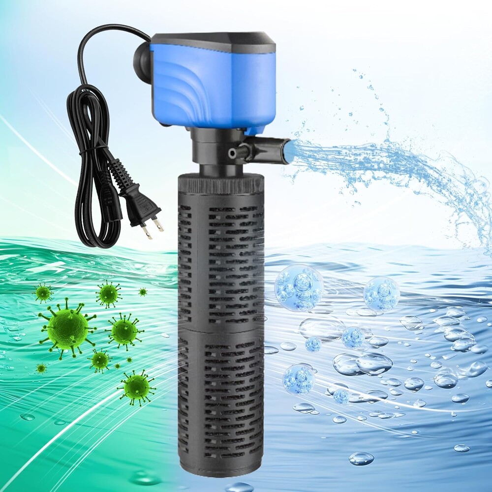 Aquarium Filter, 450GPH Fish Tank Filters for 75-150 Gallon Aquariums and Fish Tank, Suitable for Saltwater and Freshwater, Whisper Filter