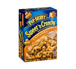 Pop Secret Caramel Microwave Popcorn 3ct Regular, 7.92oz Box (Pack of 1) - Microwave Popcorn, Non-GMO Popcorn, Caramel Crunch