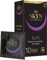 SKYN Elite, 10 Count, Ultra-Thin, Lubricated Latex-Free Condoms​