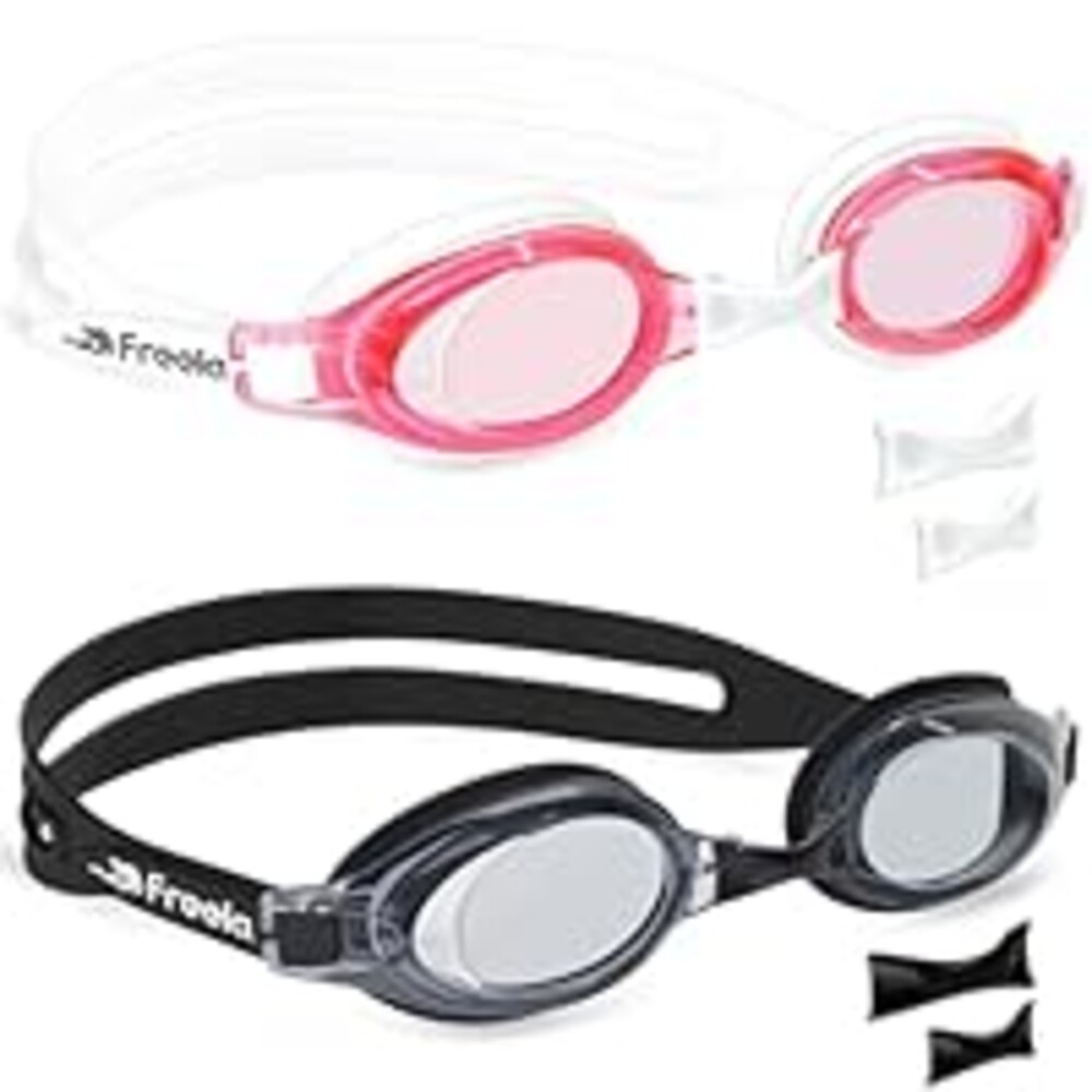 Freela Kids Swimming Goggles, Swim Goggles for 3-6 3-5 4-7 5-7 6-14 Boys Girls Toddlers Baby Child, Kid Swim Goggles for Swimming Toddler Glasses Pool Beaches Clear View Anti-Fog UV Protection