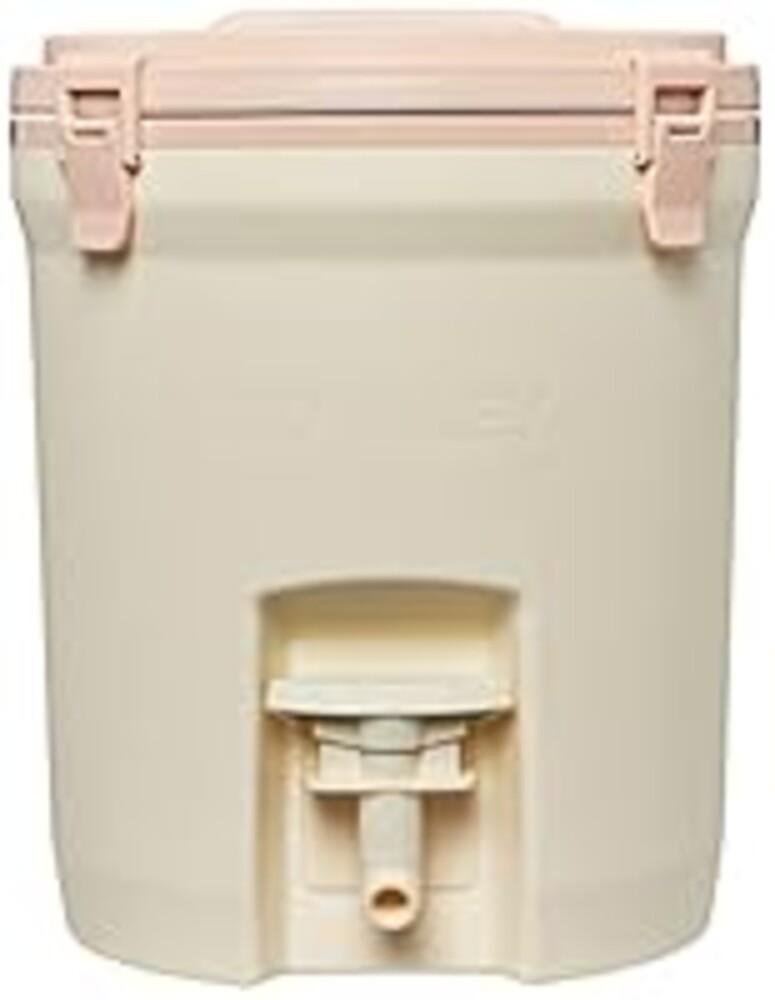 Stanley Adventure Fast Flow Water Jug 2 Gallon Leakproof Ice Water Dispenser Insulated Beverage Cooler Easy Pour Spigot and Latched Foam Lid BPA-Free Cream