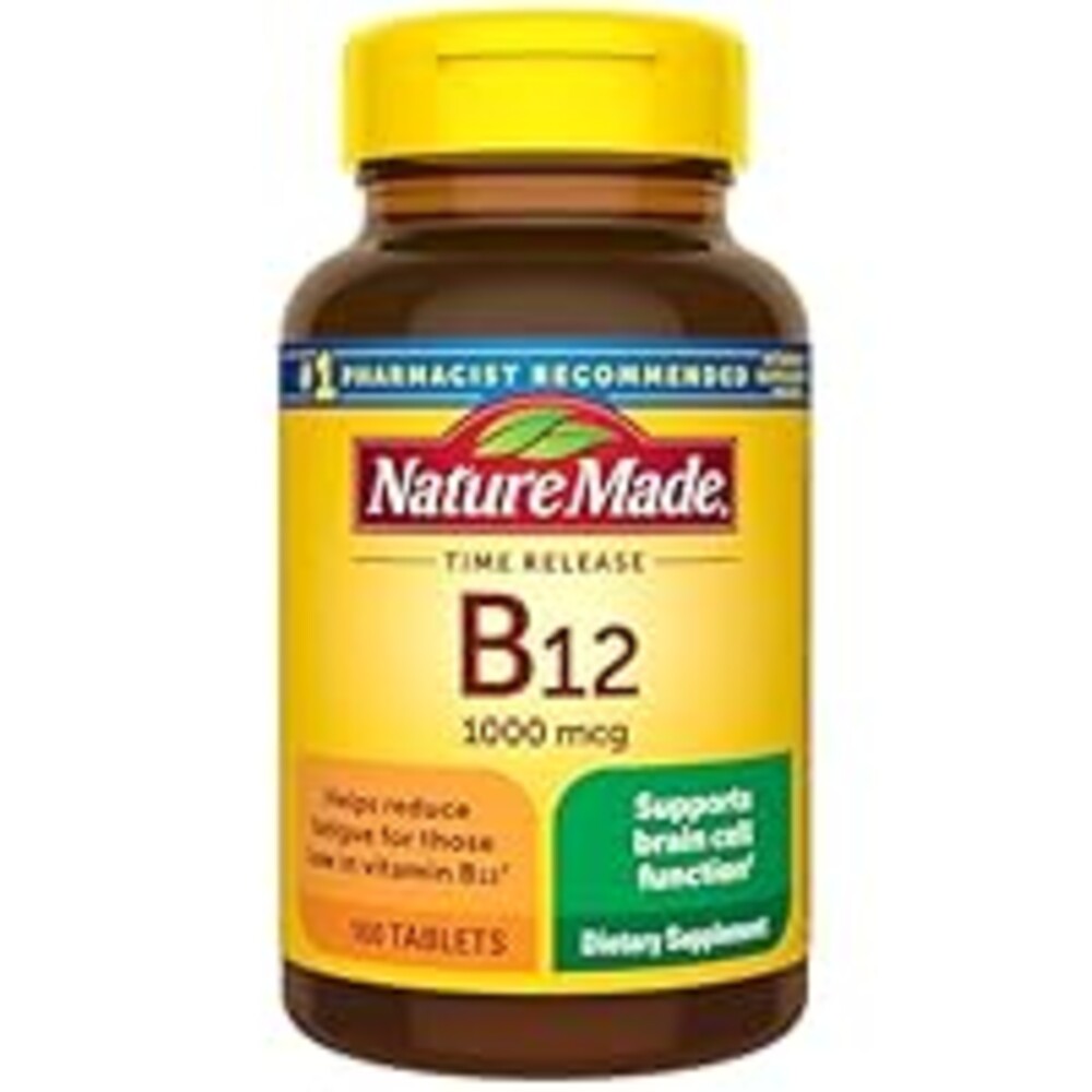Nature Made Vitamin B12 1000 mcg, B12 Vitamins, Dietary Supplement for Energy Metabolism Support, 160 Time Release Tablets, 160 Day Supply