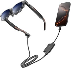 VITURE Luma Pro XR Glasses & USB-C XR Adapter Pro Bundle, for iPhone 17/16/15, Enabling Multi-Screen, Spatial & VR Video, 1-Click Immersive 3D, Enhanced 3DoF, Play/Work While Charging
