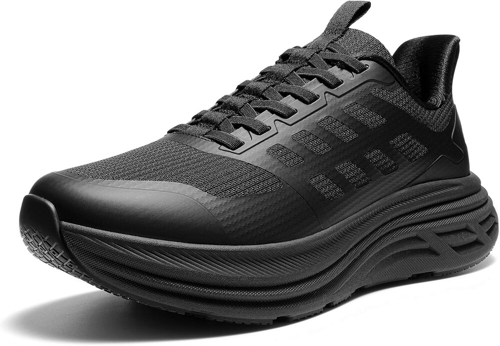 NORTIV 8 Men's Slip On Walking Shoes Cushioning Hands Free Non Slip Comfortable Workout Running Tennis Jogging Athletic Gym ActiveFloat Fashion Sneakers