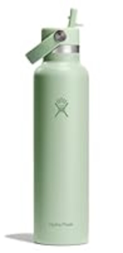 Hydro Flask Water Bottle - Insulated Stainless Steel - Straw Lid, Non Spill, Leakproof 24 Oz Aloe Green