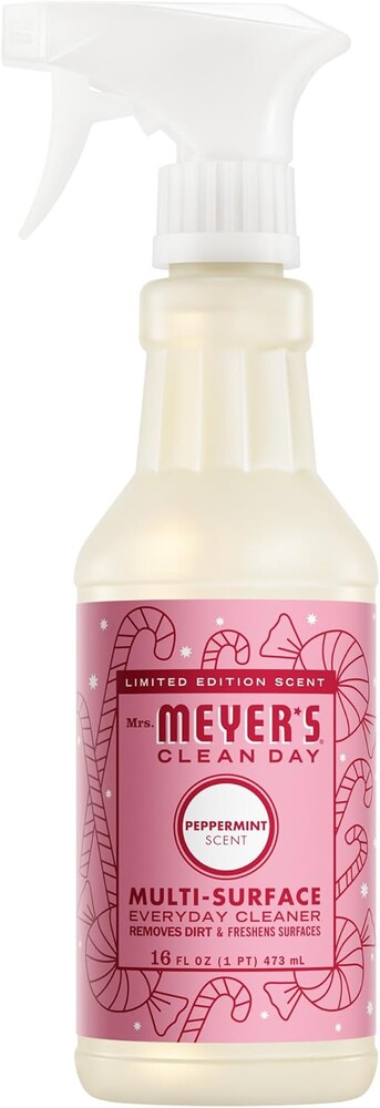 MRS. MEYER'S CLEAN DAY Multi-Surface Everyday Cleaner, Peppermint Scent, 16 Fl Oz Bottle