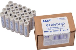 Eneloop Panasonic BK-4MCA24/CA AAA 2100 Cycle Ni-MH Pre-Charged Rechargeable Batteries, 24-Battery Pack
