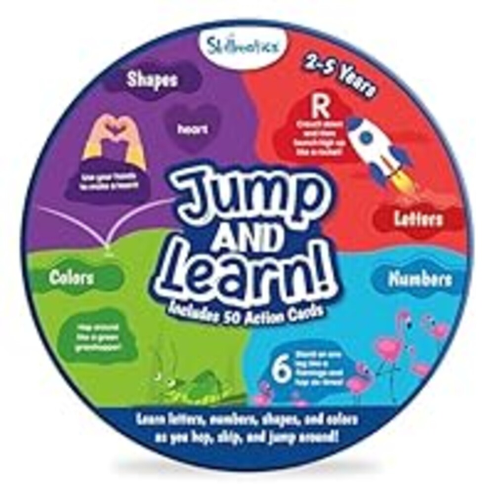 Skillmatics Card Game for Toddlers - Jump & Learn Letters, Numbers, Shapes & Colors, Preschool Learning, Travel Toys, Gifts for Kids Ages 2, 3, 4, 5