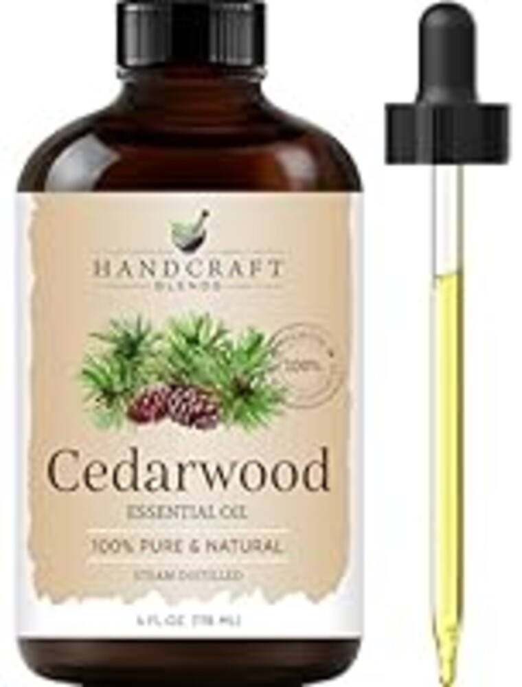 Handcraft Blends Cedarwood Essential Oil – Huge 4 Fl Oz – 100% Pure and Natural – Premium Grade Essential Oil for Diffuser and Aromatherapy, Skin, Massage, Candle and Soap Making Fragrance