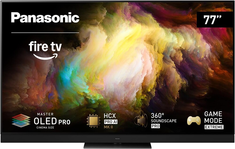 Panasonic Z8 Series (2025) 77-inch OLED 4K Ultra HD Smart Fire TV, Dolby Vision IQ, HDR10+ Adaptive, 144Hz Refresh Rate, Hands-Free Alexa 77Z8BAP