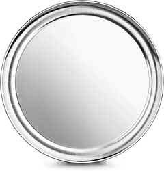 New Star Foodservice Restaurant-Grade Aluminum Pizza Pan/Tray, Wide Rim, 12 Inch, Pack of 1