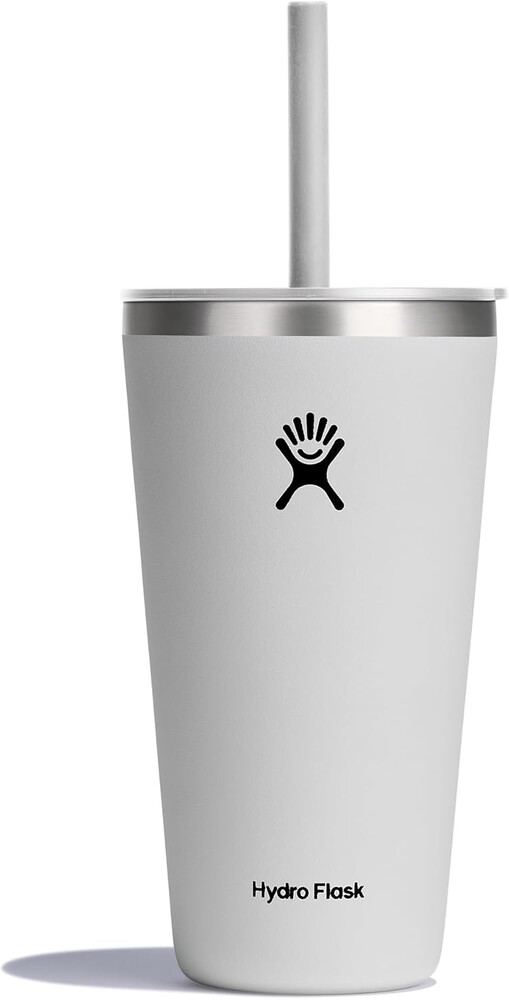 28 OZ All Around Tumbler Straw LID White