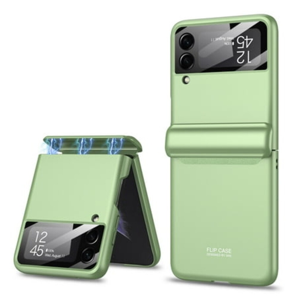 TECH CIRCLE for Samsung Galaxy Z Flip 4 Case, Ultra Slim Lightweight Anti-Drop Wear-Resistant Z Flip 4 Flip Hinge Protection Cover for Samsung Galaxy Z Flip 4 5G Protective Case, Green