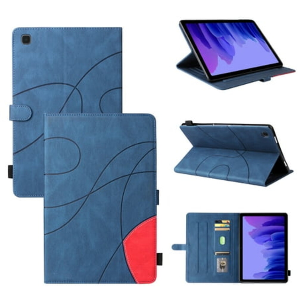 Case for Samsung Galaxy Tab A7 10.4 SM-T500/T505, Slim Folio Stand Protective Premium Leather Shockproof Tablet Cover, Blue