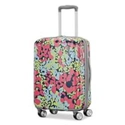 American Tourister Moonlight II Hardside Expandable Luggage with Spinner Wheels, Poppy Pattern, Carry-On 20-Inch