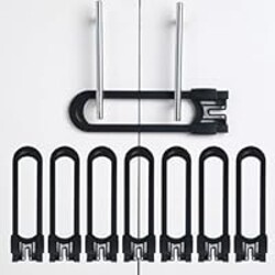 CUTESAFETY - Sliding Cabinet Locks Baby Proofing – Adjustable Child Safety Latches for Knobs & Handles – 8 Pack – No Adhesive Drilling or Tools - Black