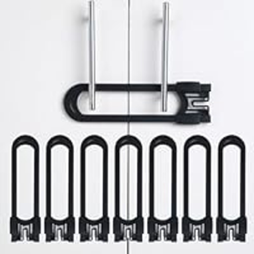 CUTESAFETY - Sliding Cabinet Locks Baby Proofing – Adjustable Child Safety Latches for Knobs & Handles – 8 Pack – No Adhesive Drilling or Tools - Black
