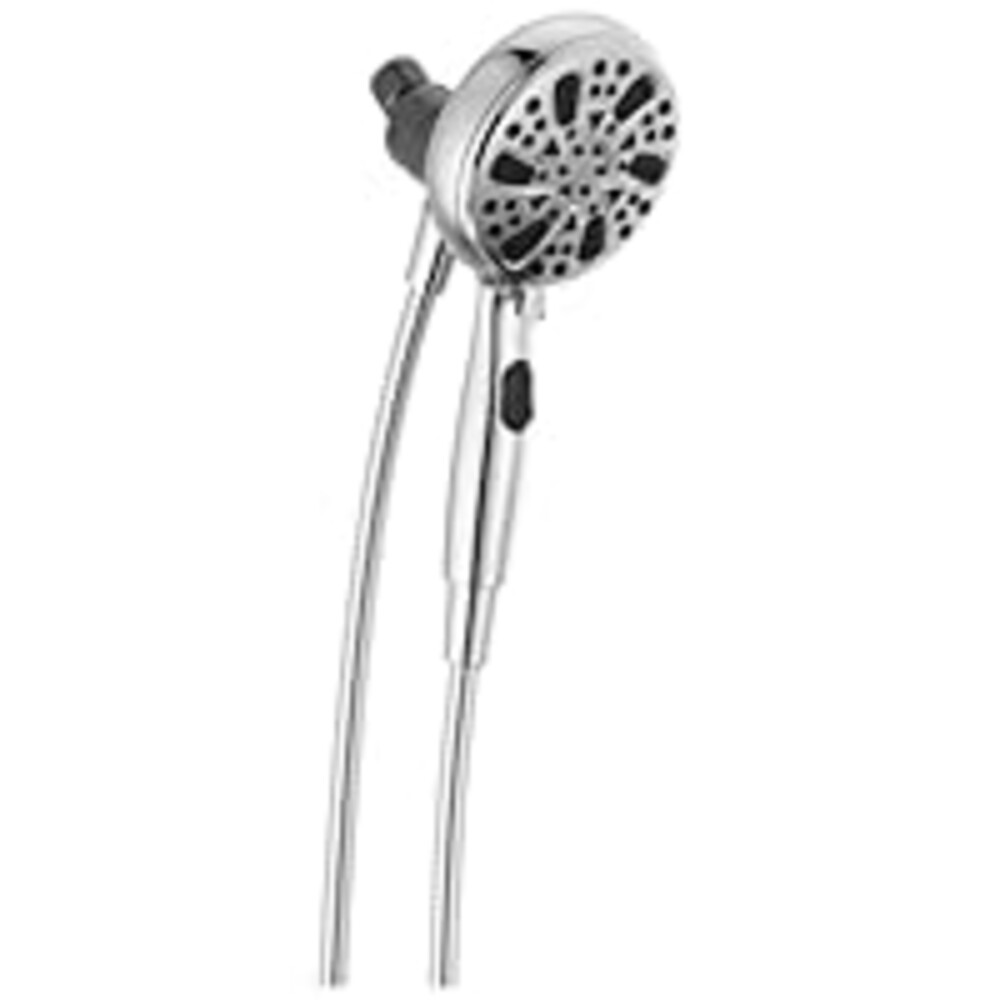 Delta Faucet 6-Spray SureDock Magnetic Shower Head with Handheld Spray, Chrome Shower Head with Hose, Showerheads & Handheld Showers, Handheld Shower Heads, MagnaTite Docking, Chrome 75609
