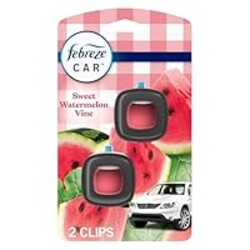 Car Air Freshener Vent Clip Sweet Watermelon Vine Scent, 2 Count, .13 oz Total