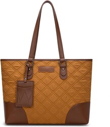 Wrangler Puffer Tote Bags for Women Medium Quilted Shoulder Bag for Work School Lifestyle Purse