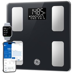 GE Smart Scale for Body Weight and Fat, Digital Bathroom Scales with LED Display BMI Body Fat - Bluetooth 13 Body Composition Monitor for Muscle Mass People with App, Accurate 400lb Weighing