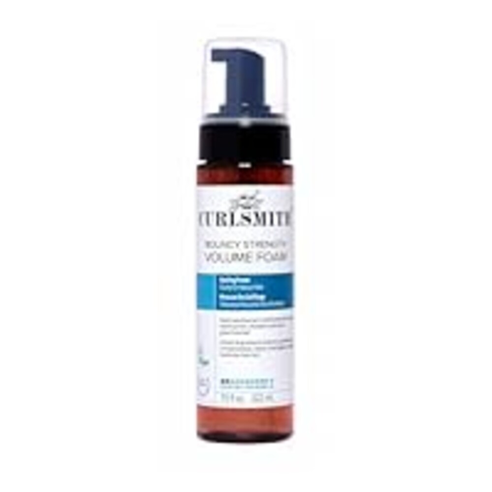 CURLSMITH - Bouncy Strength Volume Foam, Styling Foam for Curly & Wavy Hair, Light Hold (7.5 fl oz)