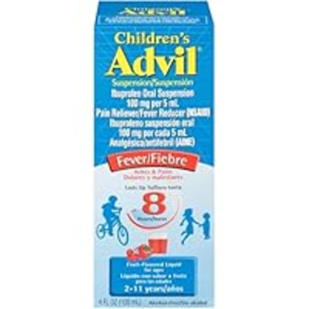 Children's Advil Pain Reliever and Fever Reducer, Children's Ibuprofen Liquid Pain Relief Medicine, Fruit - 4 Fl Oz