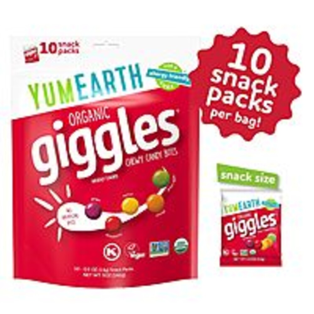 10-Pk 0.5-Oz YumEarth Organic Giggles Chewy Candy Bites