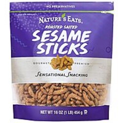 Select Accounts: 16-Oz Nature's Eats Roasted Salted Sesame Sticks