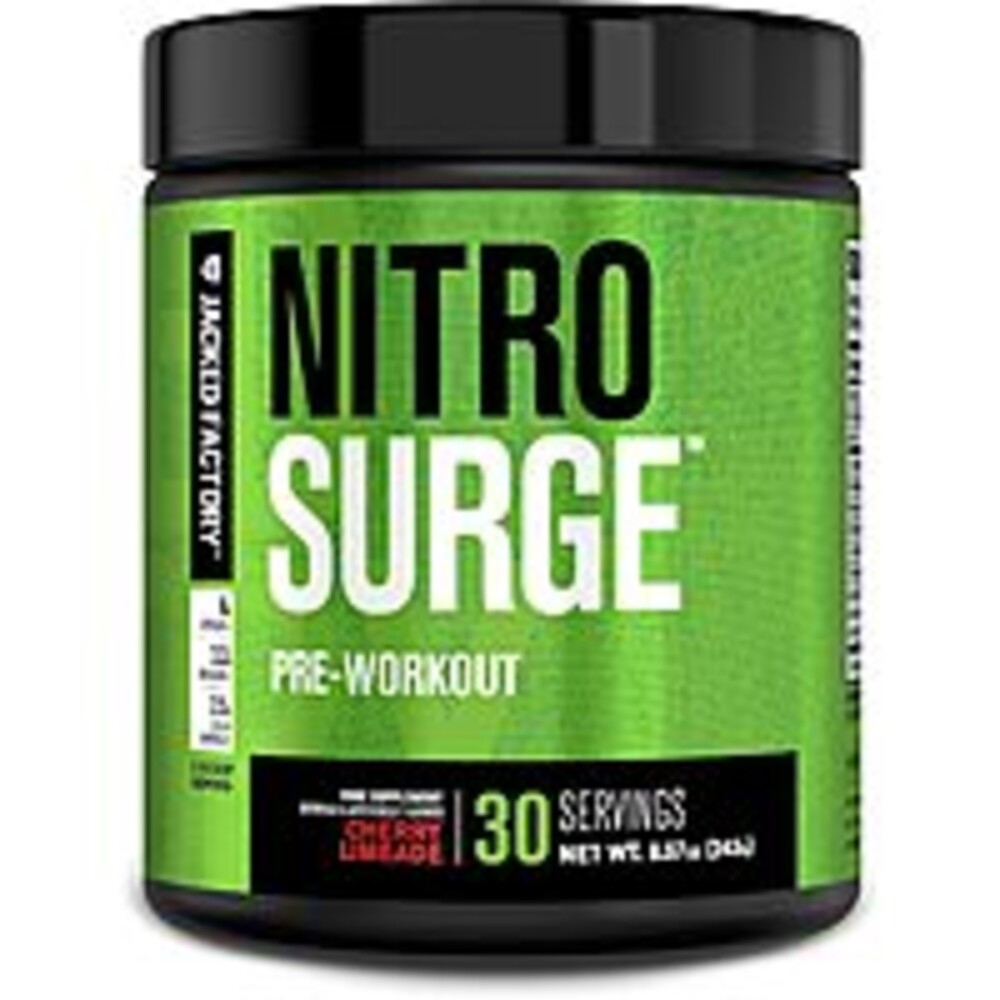 30-Servings Jacked Factory Nitro Surge Pre-Workout Powder (Cherry Limeade)