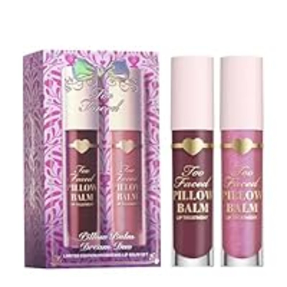 Too Faced Pillow Balm Dream Duo | Hyaluronic Acid + Moisturizing Lip Treatment Gift Set